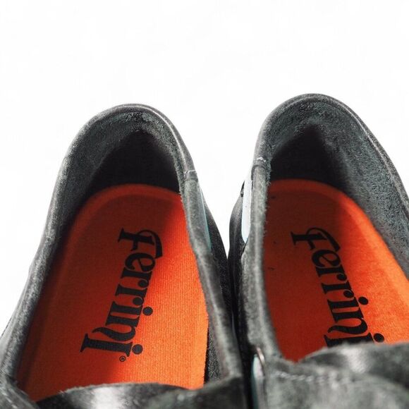 Ferrini Smoky Black Microsuede Moc Toe Leather Loafers Women's 8.5B 65322-49 - Picture 11 of 11